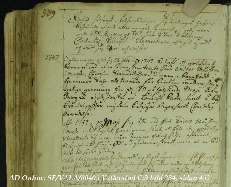 Vallerstad C:3 (1737-1828) Bild 234 / sid 452