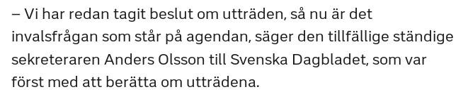 Tillf�llige st�ndige sekreteraren