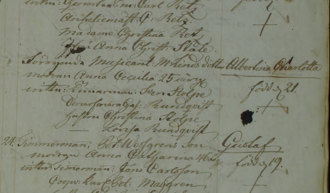 Karlskrona amiralitetsfrsamling CIa:11 (1813-1832) Bild 6 / sid 3 (AID: v96140.b6.s3, NAD: SE/LLA/13200)