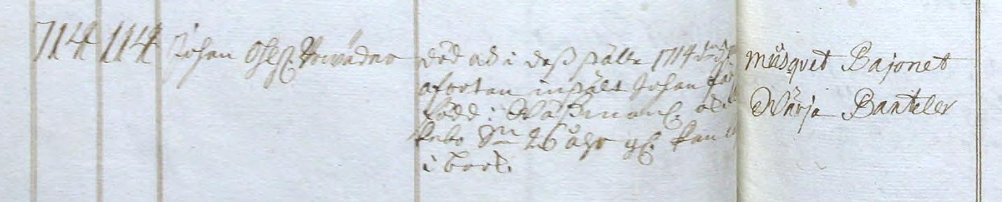 V�stmanlands reg., Livkomp. 114 - 1714