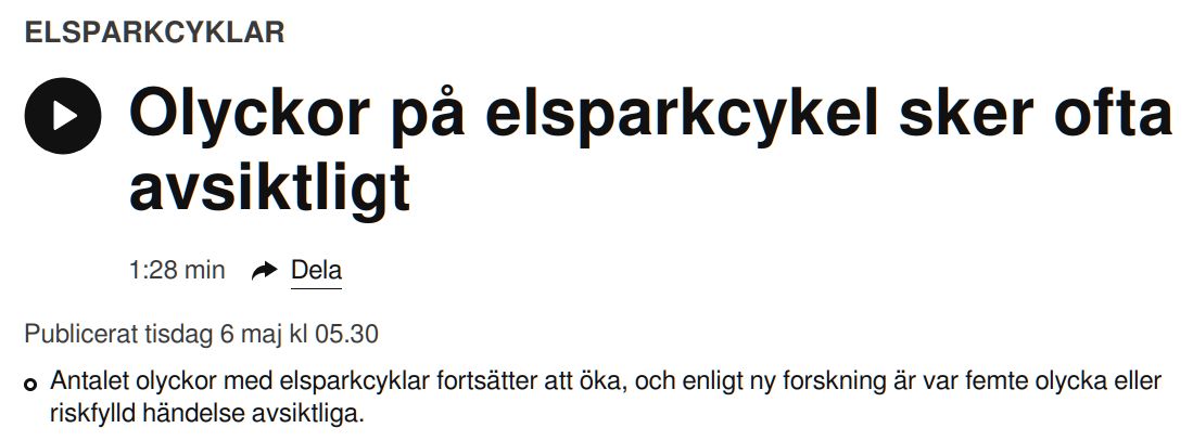 Avsiktliga olyckor
